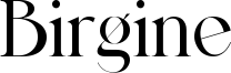 Birgine Font