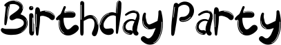 Birthday Party Font