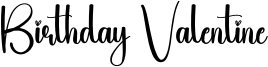 Birthday Valentine Font
