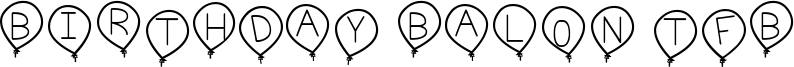 Birthday Balon TFB Font
