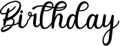 Birthday Font