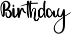 Birthday Font