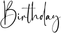 Birthday Font