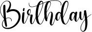 Birthday Font