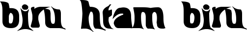 Biru-htam-biru Font