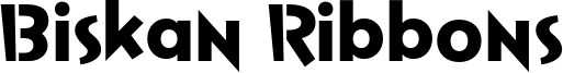 Biskan Ribbons Font