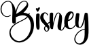 Bisney Font