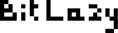 Bit Lazy Font