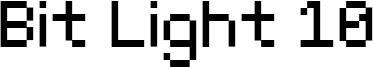 Bit Light 10 Font
