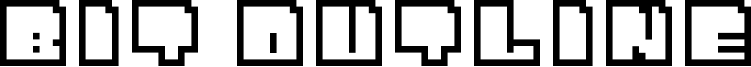 Bit Outline Font