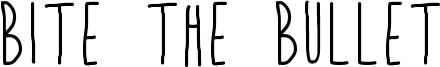 Bite the Bullet Font