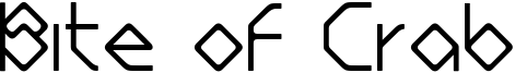 Bite of Crab Font