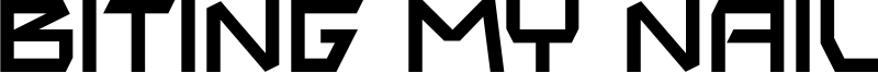 Biting My Nails Font