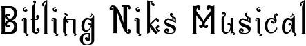 Bitling Niks Musical Font