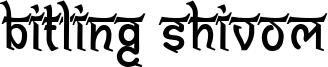 Bitling Shivom Font