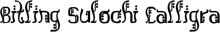 Bitling Sulochi Calligra Font