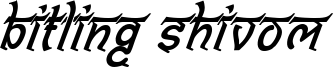 Bitlingshivom-Italic.ttf