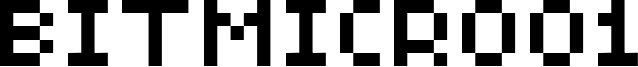 BitMicro01 Font