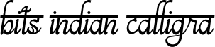 Bits Indian Calligra Font