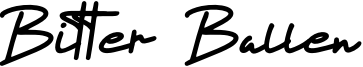 Bitter Ballen Font