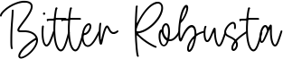 Bitter Robusta Font