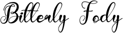 Bitterly Fody Font