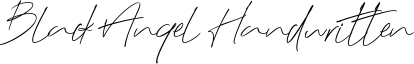 Black Angel Handwritten Font