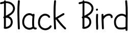 Black Bird Font