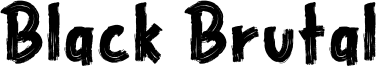 Black Brutal Font
