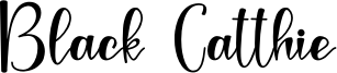 Black Catthie Font