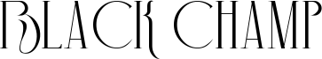Black Champ Font