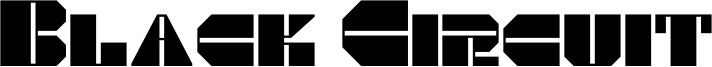 Black Circuit Font