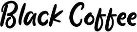 Black Coffee Font