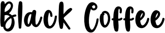 Black Coffee Font