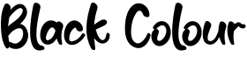 Black Colour Font