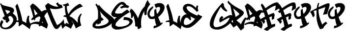 Black Devils Graffiti Font