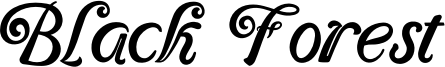 Black Forest Font