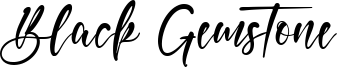 Black Gemstone Font