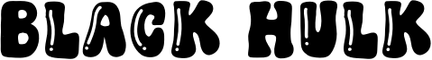 Black Hulk Font