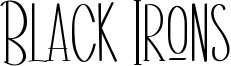 Black Irons Font