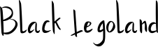 Black Legoland Font