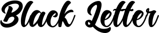 Black Letter Font