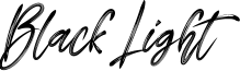 Black Light Font