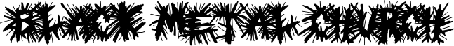 Black Metal Church Font