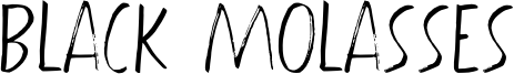 Black Molasses Font