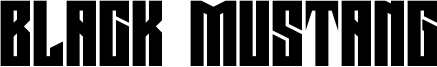 Black Mustang Font