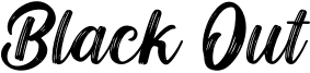 Black Out Font