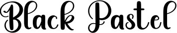 Black Pastel Font