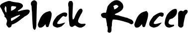 Black Racer Font