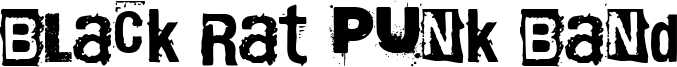 Black Rat Punk Band Font
